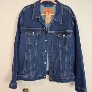 Levi's Men's Dark Wash Trucker Jacket Size XL NEW